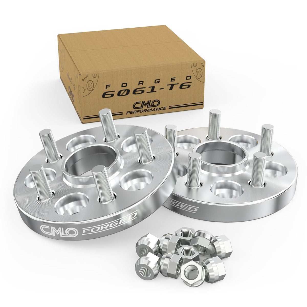 Customadeonly 1" Wheel Spacers 5x115 Silver (Hubcentric) - wheel spacers