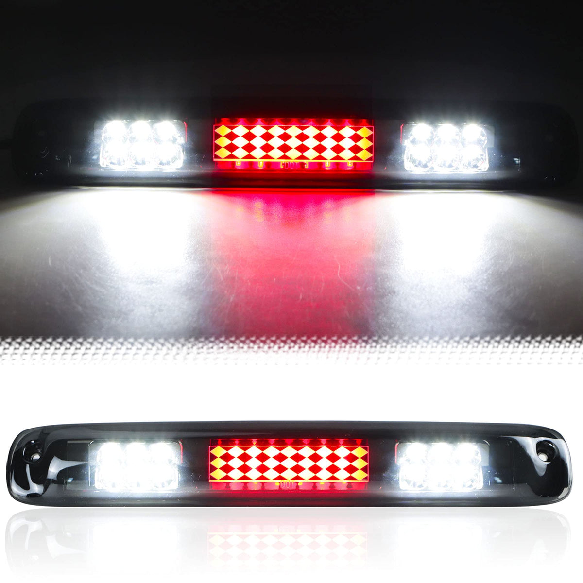 3rd Brake Light for 1999-2007 Chevy Silverado / GMC Sierra - LED Cargo Light, Smoked Lens