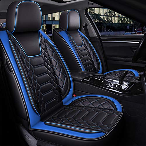 FREESOO Leather Full Set Car Seat Covers, Universal 5 Passenger Protection - SKU 088574