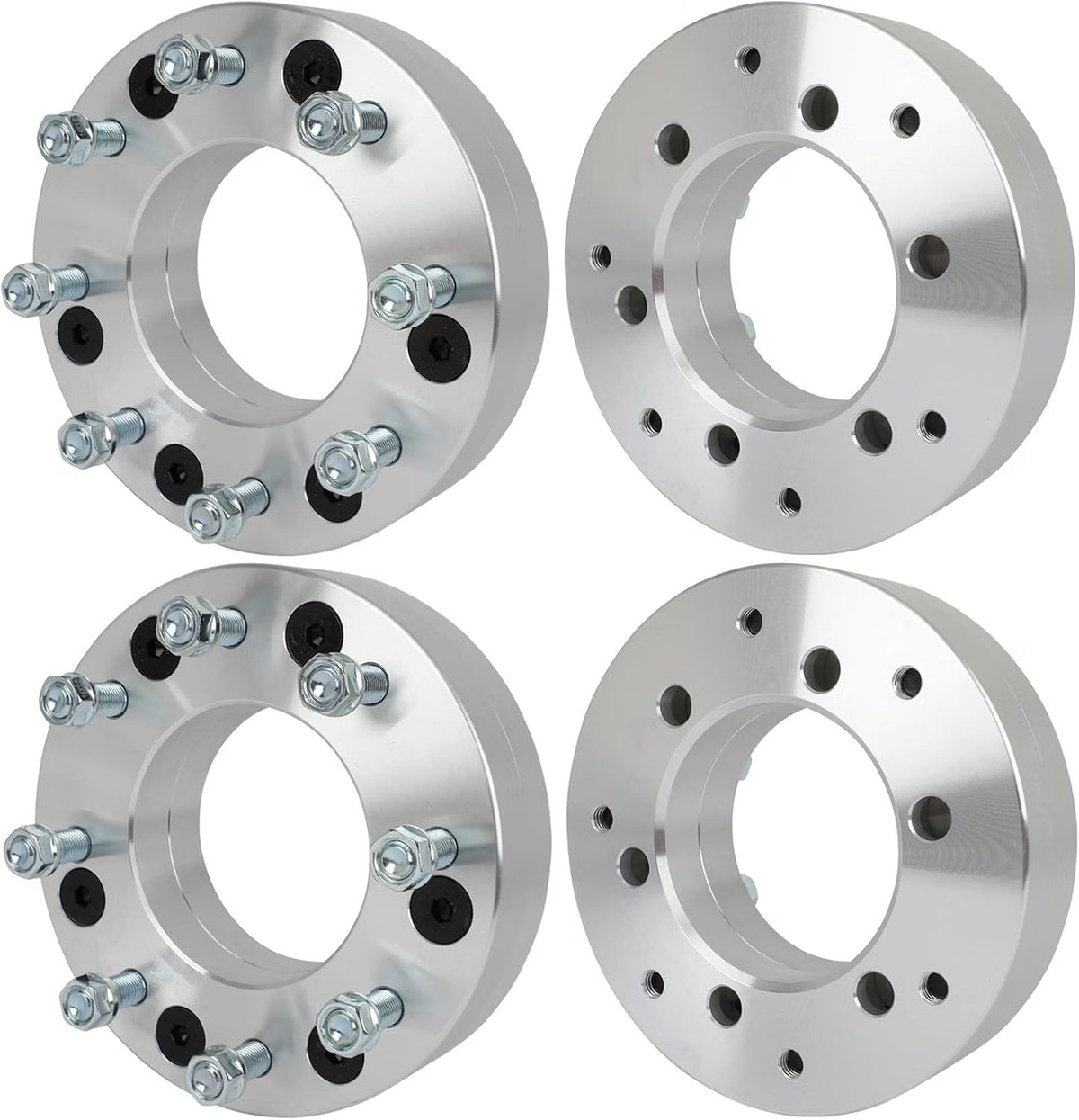 ECCPP 4PCS 6x5.5 to 8x6.5 Conversion Adapters 2" 14x1.5 Studs - wheel spacers