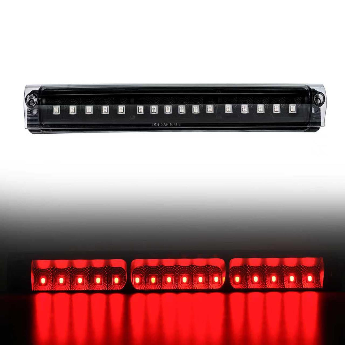 3rd Brake Light for 1997-2003 Ford F-150, 2004 F-150 Heritage, 1997-1999 F-250 - LED, Smoked