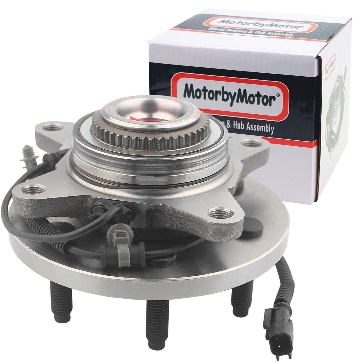 MotorbyMotor 515142 Front 4WD Wheel Bearing & Hub for Ford F-150 and Expedition