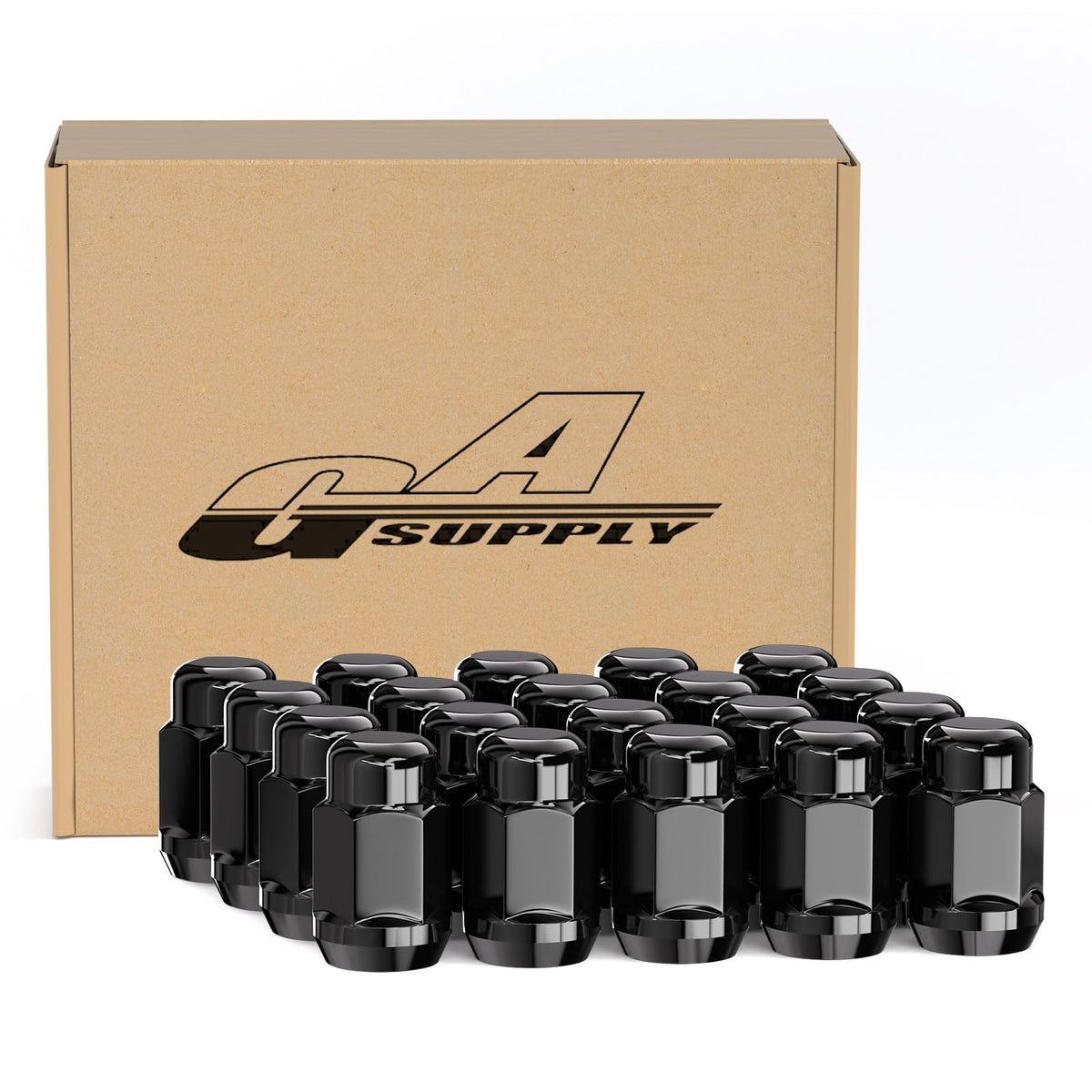 GAsupply M12x1.5 Lug Nuts Black Acorn Tuner (20pc) - SKU 725664