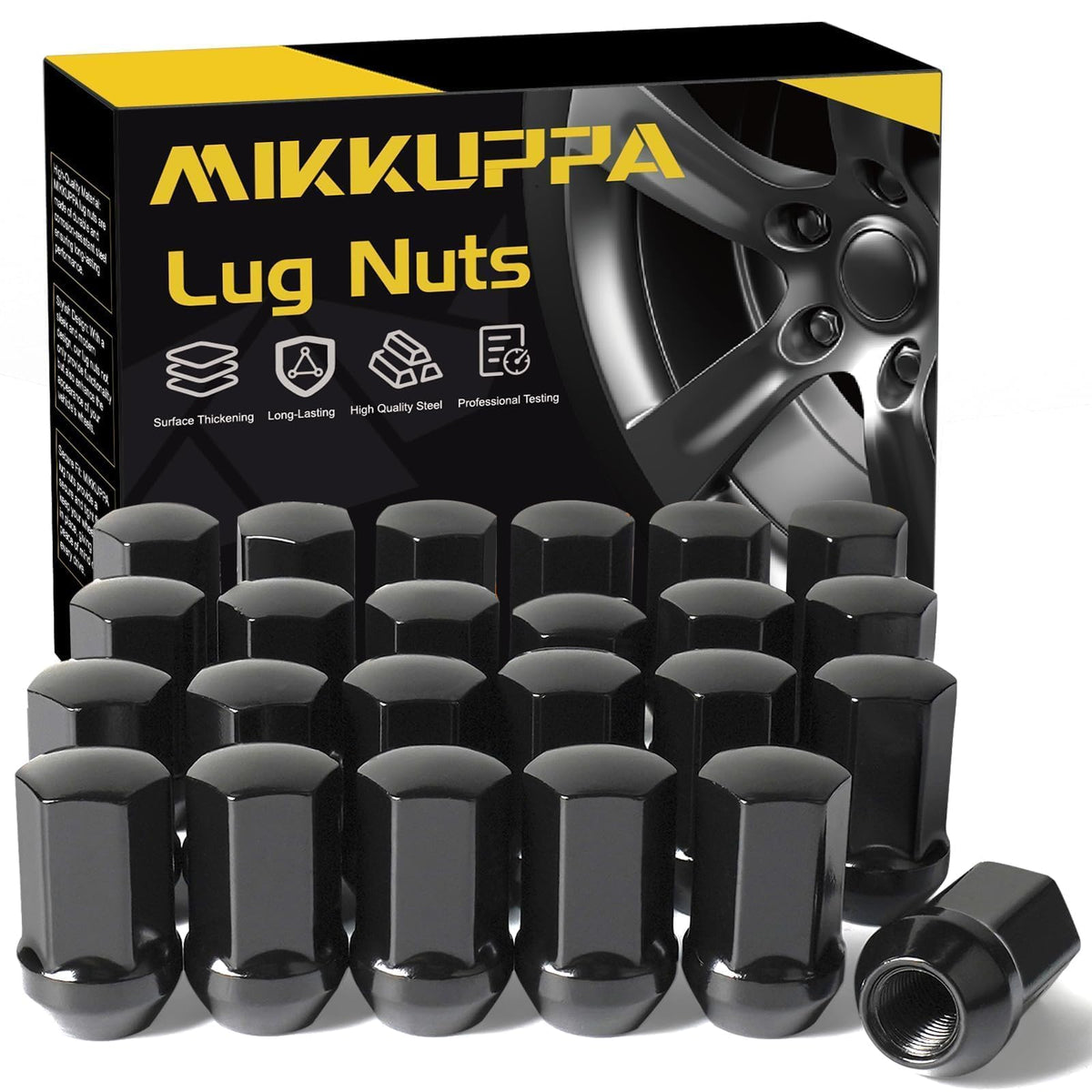 MIKKUPPA M14x1.5 Lug Nuts 24pc Chevy Silverado/GM - SKU 811285