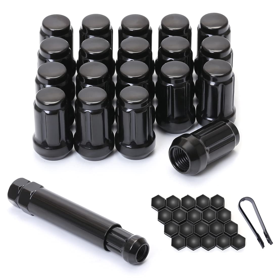 ChnewAuto M12x1.5 Acorn Lug Nuts - Set of 20 - SKU 986327